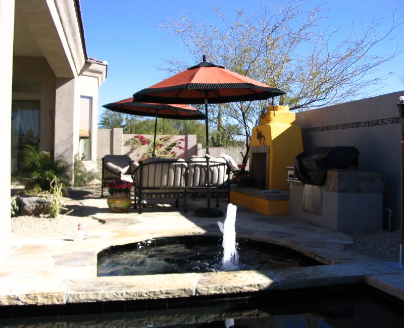 A view from the pool