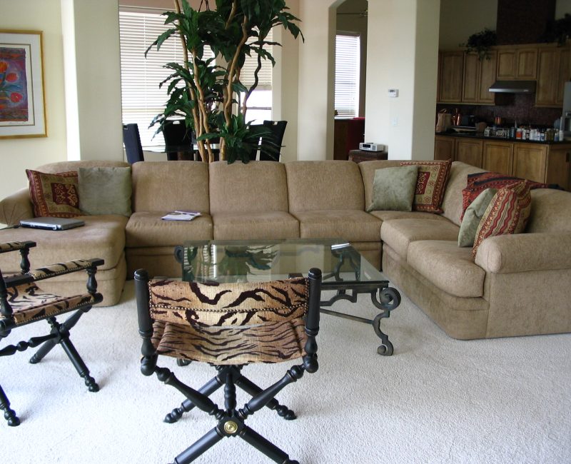 Living and dining rooms