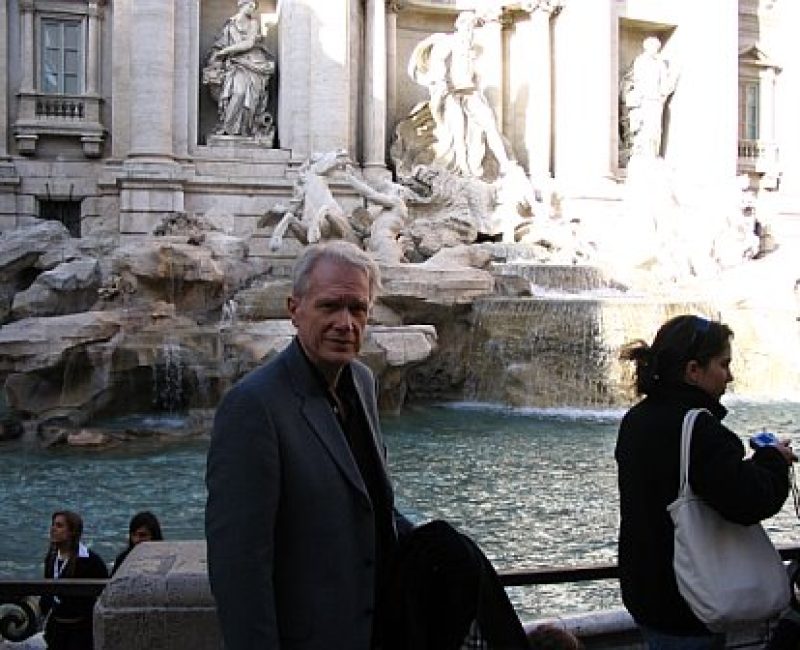 Gregg at the Trevi Fountain in Rome