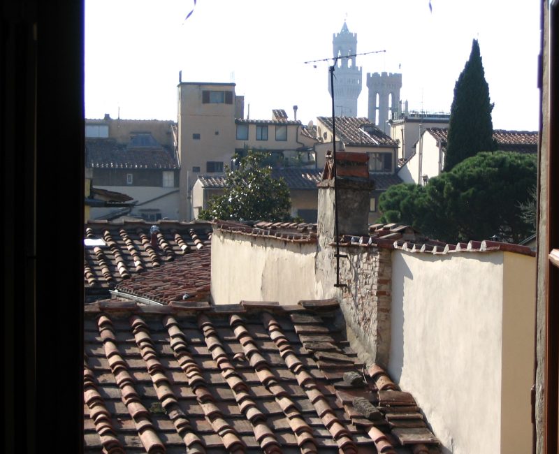 A view from our Borgo Pinti bedroom window