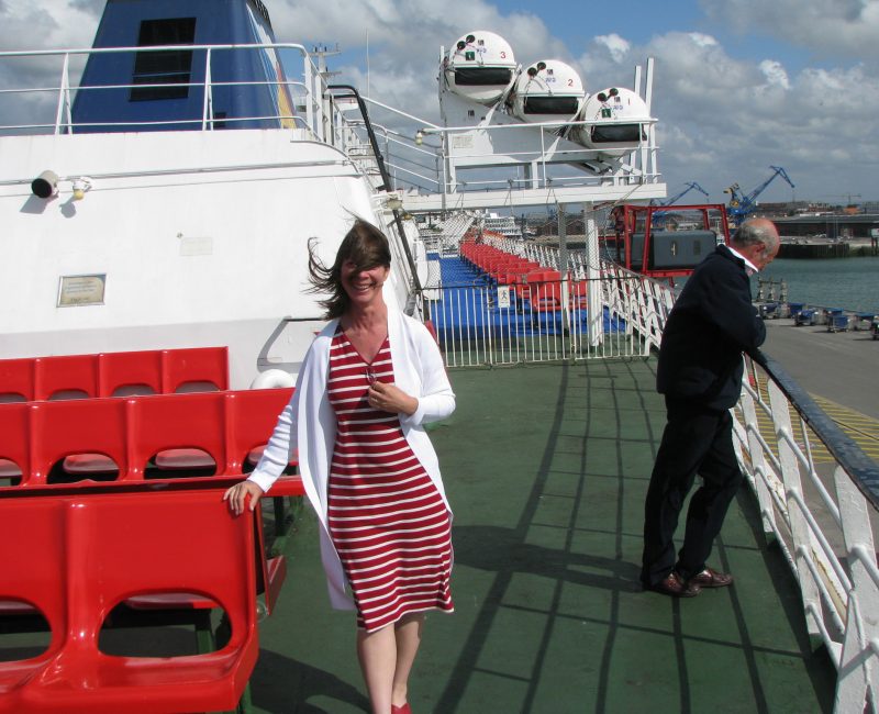 The ferry from Calais, France to Dover, England