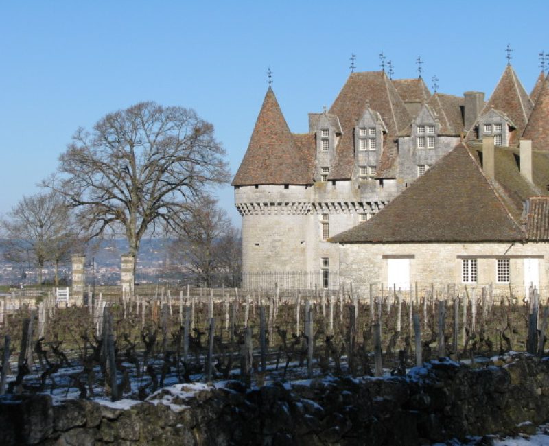 A chateau open for wine tasting from its own vineyards