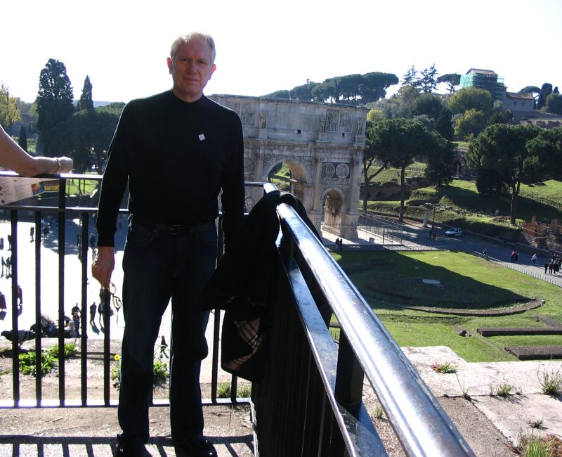 From the Roman Colesseum. The Arch of Constantine in the background