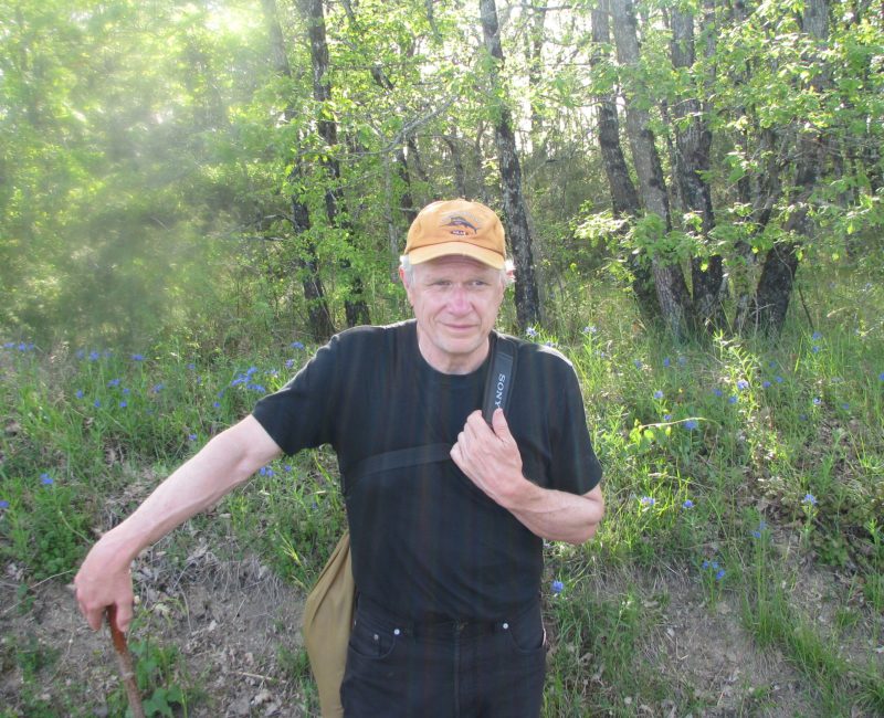 Gregg carried the baguettes and wine