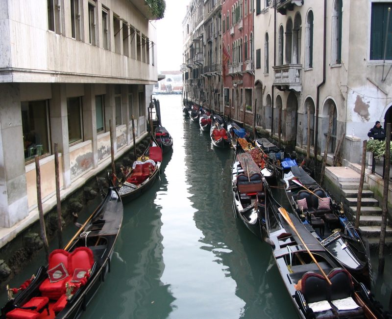 Venice gondolas