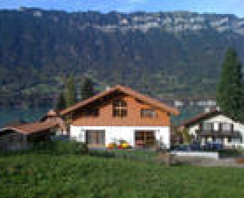 We rented an apartment in this house in Boenigen, Switzerland