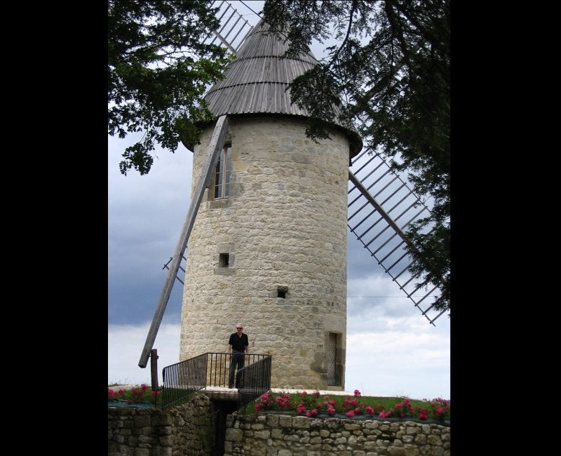 Gregg at a windmill